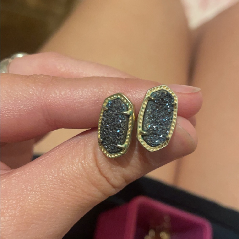 Blue kendra scott earrings